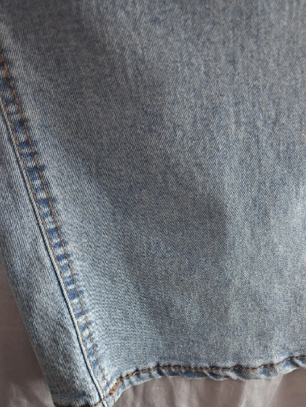 Frye Light Blue Straight Leg Jeans - Picture 5 of 9